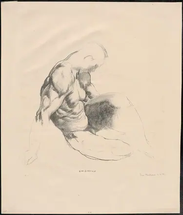 Male torso (study) - DPLA - 1ba3843d3a4662a8afdfeaa57a929a94 — Bellows, George, 1882-1925