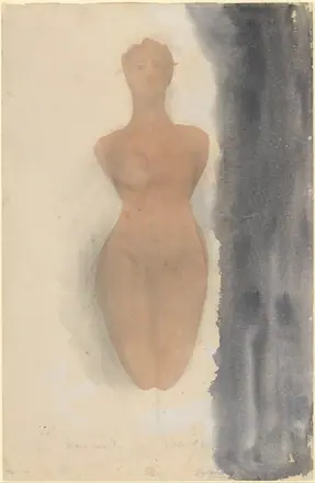 Origin of the Greek Vase (Study from a Kneeling Female Figure) MET DP216716