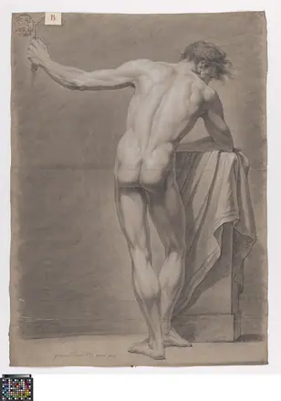 Academische studie, van op de rug gezien, 1784, Joannes Zegers, Musea Brugge, 0016.GRO0076.II