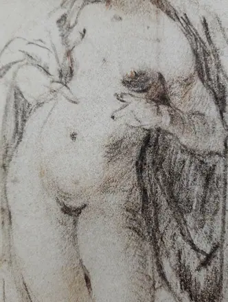 Spranger Study of a female nude (detail) 02