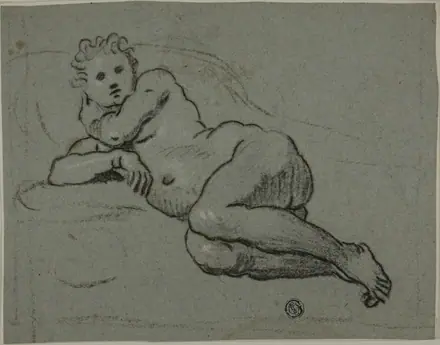 Reclining Nude — Workshop of Domenico Tintoretto