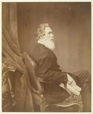 Untitled (Man in Chair, Profile) — Antoine Samuel Adam-Salomon