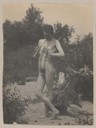 -Standing Male Nude with Pipes- MET DP-1102-001 — Thomas Eakins