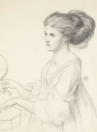 Dante Gabriel Rossetti - Washing Hands (study 1)