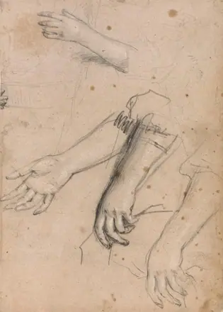 Anonymous - Studies of Hands - B1975.4.1560 - Yale Center for British Art — Unknown artist