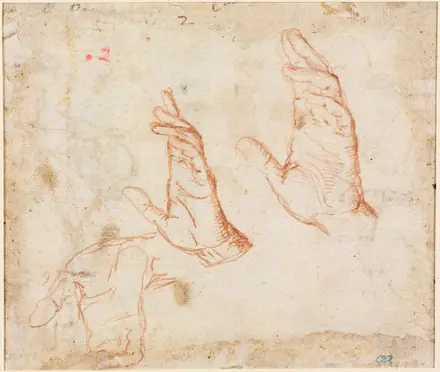 Study of Hands (verso)