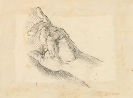 Ricci - A study of a hand c. 1700 - c. 1734, RCIN 907108