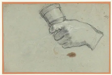 Een hand die een bel vasthoudt, RP-T-1958-58(R) — Unknown artist