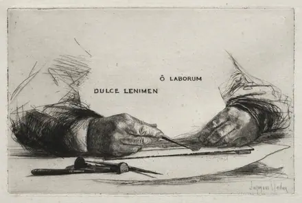 Hands Etching