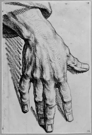 Lorenzo Pasinelli - Study of a hand - NMH 1294-1863 - Nationalmuseum — Lorenzo Pasinelli
