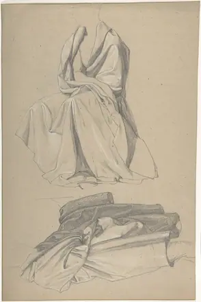 Drapery Study MET DP804376 — Alfred Rethel