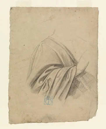 Drawing, Drapery Study, 1886–92 (CH 18439675)