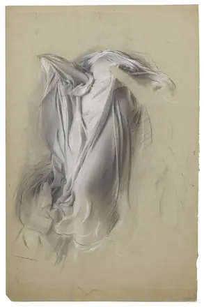 Adolf Hirémy-Hirschl – Study of a drapery, c1890 — Adolf Hirémy-Hirschl