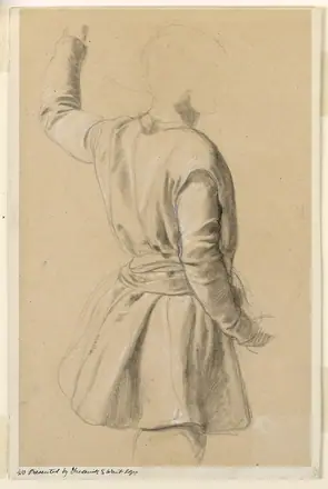 Drawing, Drapery Study, 19th century (CH 18165681) — Unknown artist
