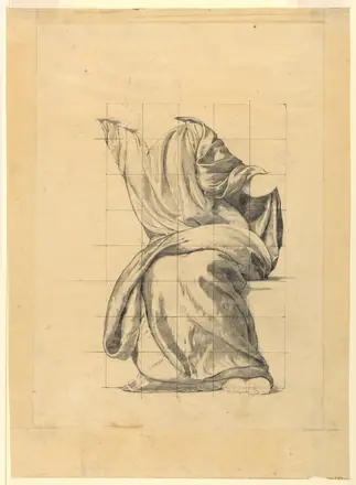 Drawing, Drapery Study for "Peace,, ca. 1906 (CH 18803503)