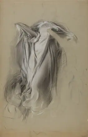 Adolf Hirémy-Hirschl – Study of a drapery, c1890-1891 — Adolf Hirémy-Hirschl