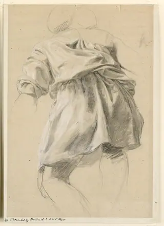 Drawing, Drapery Study, 19th century (CH 18165687) — Unknown artist