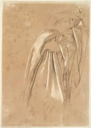 Ingres - Studies of Drapery for the Figure of Virgil in The Apotheosis of Homer, 1932.179 — Jean-Auguste-Dominique Ingres