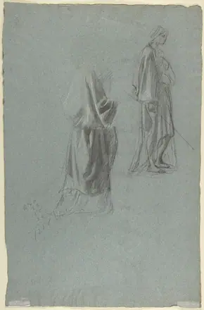Drapery Studies; verso- Drapery Studies MET DP804314