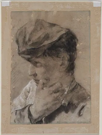 Head of a Young Man in a Cap — Giovanni Battista Piazzetta
