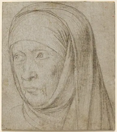 Head of an Old Woman — Hans Holbein