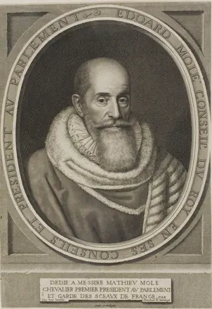 Portrait of Edouard Molé — Robert Nanteuil
