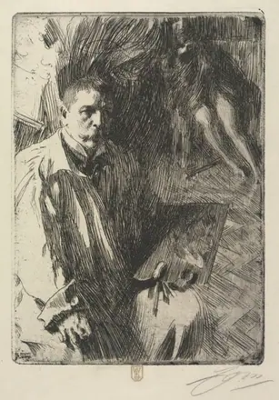 Portrait of the Artist and His Model