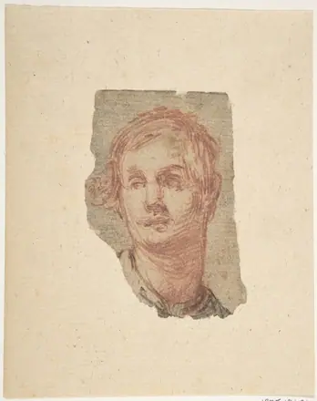 Alternate Study for the Head of a Youth (Formerly a Pentimento Pasted to 1975.131.21). — Jacopo Confortini