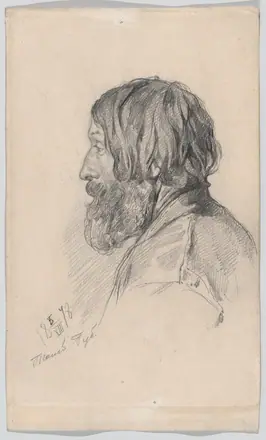 Head study of a Peasant from Tambov Governorate MET DP864073 — Ilya Repin