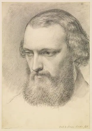 Ford Madox Brown - Portrait- Head Study of Daniel Casey (Three-quarter View) - Google Art Project