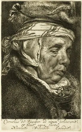 Head of an Old Woman (so-called portrait of Visscher's mother)