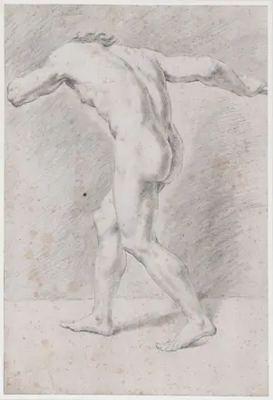 [SCHIENA] Male nude study - 2 — Unknown artist