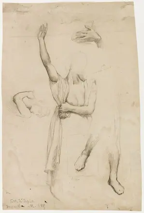 [PIEDI] Quatre études pour la fille de Jephté (recto), 98.44.1(1)