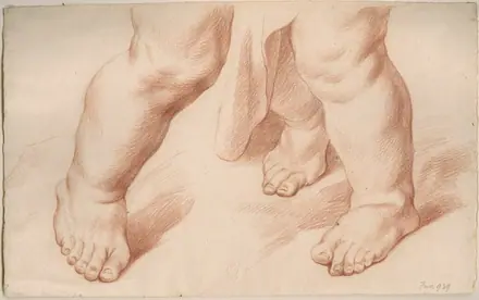 [PIEDI] Studie van benen en voeten, objectno PK.OT.00939 — Unknown artist