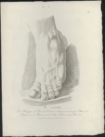 [PIEDI] Studie van een voet. Titelblad 1750-1800 barcode 910000211792 — Unknown artist