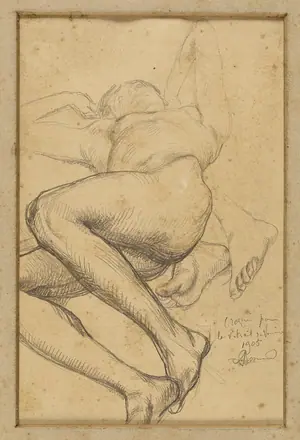 [PIEDI] Etude de femme et fragment, PPD4582 — Albert Besnard