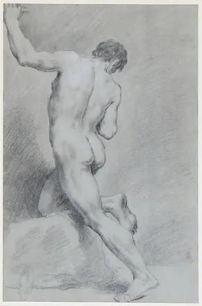 [SCHIENA] Male nude study - 1 — Unknown artist