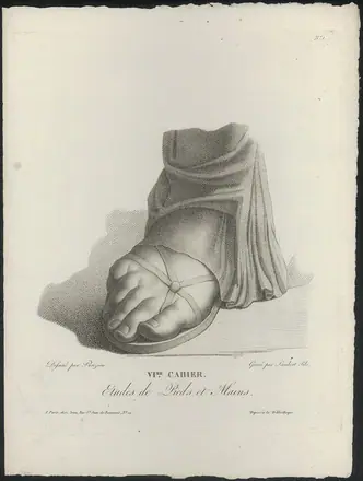 [PIEDI] Studie van een voet in een sandaal ca. 1740-1800 barcode 910000211902 — Unknown artist