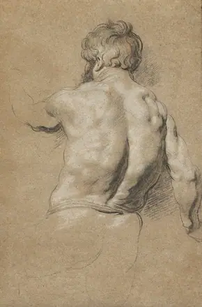 [SCHIENA] Jacob Jordaens - Study of a Male Nude Seen from Behind