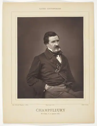 Champfleury (born Jules François Felix Fleury-Husson, French critic and novelist, 1821-1889) — Nadar