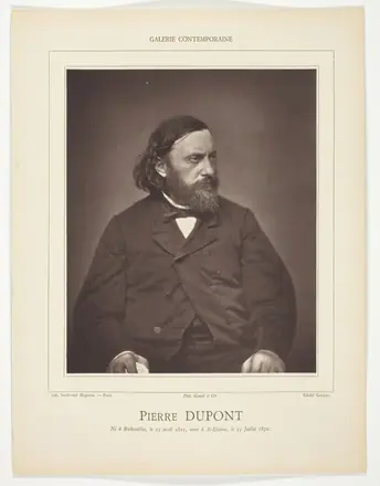 Pierre Dupont — Etienne Carjat