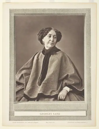 George Sand (born Amantine Lucile Aurore Dupin, French novelist, 1804-1876) — Nadar