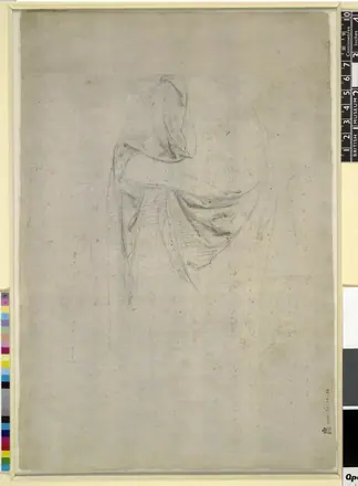 Raphael - Verso Drapery study, 1947,1011.19 — Raphael