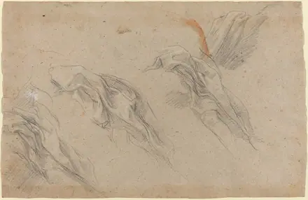 Drapery Studies [recto] — Baldassare Franceschini