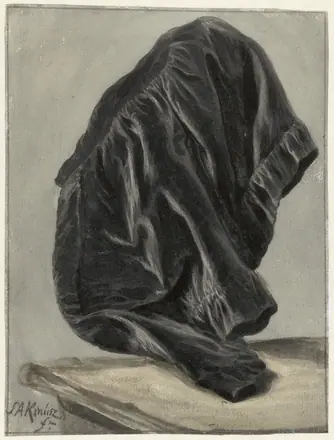 Draperiestudie, RP-T-1952-263 — Unknown artist