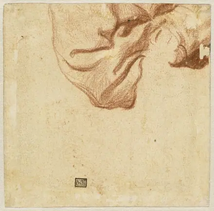 Drapery Study (verso) — Dutch 17th Century