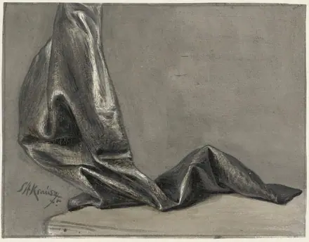 Draperiestudie, RP-T-1952-264 — Unknown artist