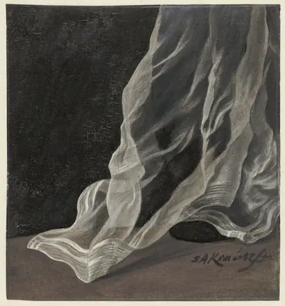 Draperiestudie, RP-T-1952-262 — Unknown artist