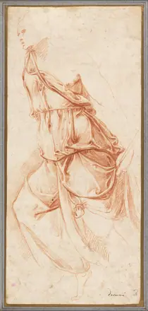 Drapery Study for the Angel of the Annunciation title QS:P1476,en:"Drapery Study for the Angel of the Annunciation" label QS:Len,"Drapery Study for the Angel of the Annunciation" — Battista Franco Veneziano