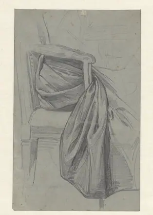 Draperiestudie van een rok, RP-T-1949-71(R) — Unknown artist